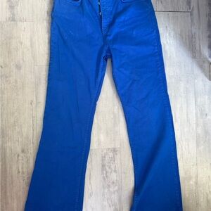 Stradivarius Royal Blue Flare Jeans